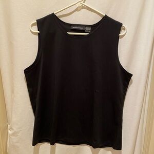 Like New Impressions Sleeveless Black Top. Has A Little Sparkle To It. Size Lg.